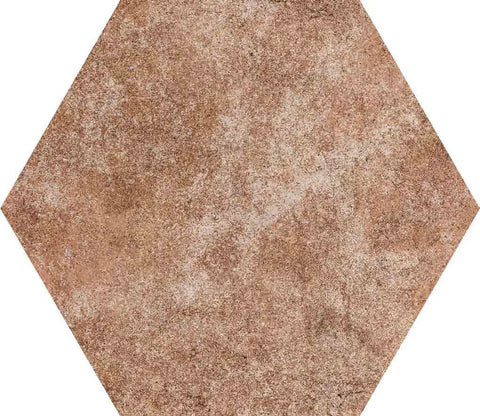 Gresie Ribesalbes Cement Hex Brown 15x17.3 cm