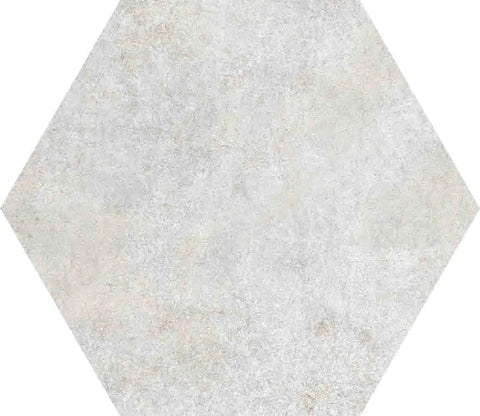 Gresie Ribesalbes Cement Hex White 15x17.3 cm