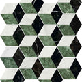 Gresie Ribesalbes Marmi Hexagon Mix Verde 15x17