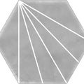 Gresie Ribesalbes Scandinavian Hexagon Grey Decor 15x17.3