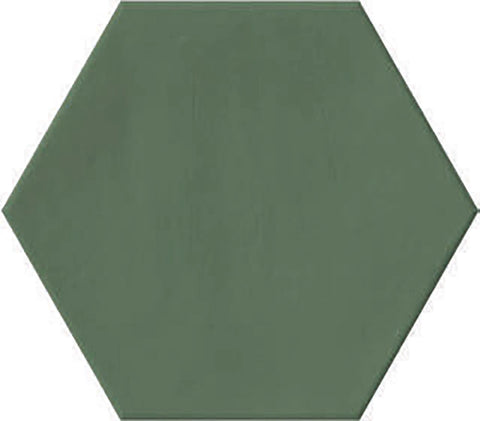Gresie faianta Ribesalbes Plain Hex Green Matt 23x27 cm
