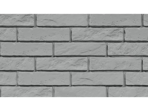 Piatra decorativa fatada / soclu din gips Stegu Panama White / Grey 26.3x14.7x1/2 cm