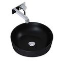 Lavoar rotund Arezzo  LORCA, din porțelan, montaj pe blat 42cm – negru mat