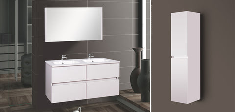 Oglindă de baie Wellis Elois White MDF+Sticla 120×55×1,8 cm