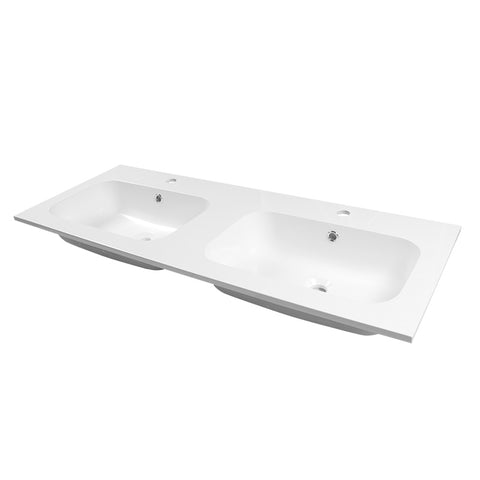Chiuveta din marmura artificiala Wellis Ginger 120x46x1.5/17.3 cm