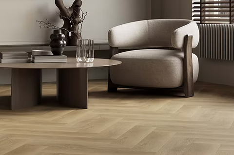 Pardoseala SPC HERRINGBONE Bigger5 Republic Floor Lion REAFCL004 Bro A 592x148x7 mm