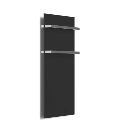 Radiator electric pentru uscat prosoape, din sticlă securizată, 350w ONYX2 900x470mm – negru lucios