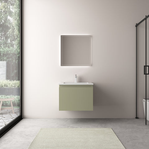 Dulap de Baie Wellis Varna 60 Bamboo Green 59,2 × 47,4 × 45 cm