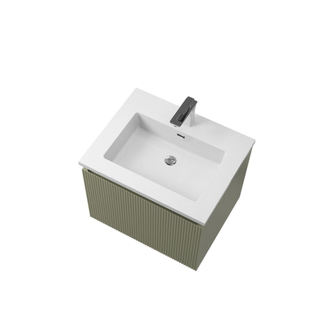 Dulap de Baie Wellis Varna 60 Bamboo Green 59,2 × 47,4 × 45 cm