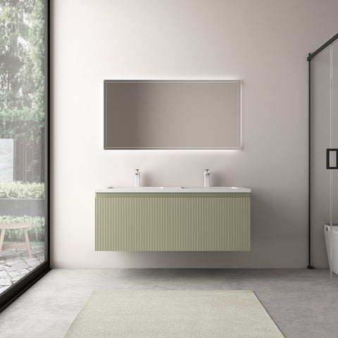 Dulap de Baie Wellis Varna 120 Bamboo Green 119.2x47.4x45 cm
