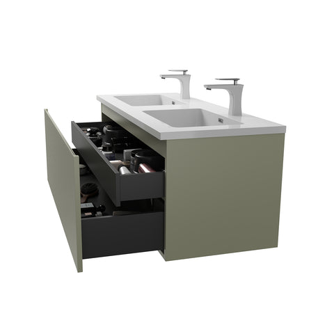 Dulap de Baie Wellis Varna 120 Bamboo Green 119.2x47.4x45 cm