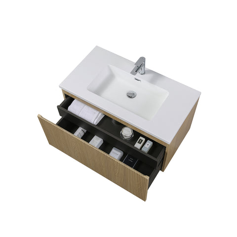 Chiuveta din marmura compozita Wellis Varna 90x48x1,2/15 cm