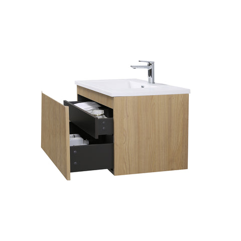 Dulap de Baie Wellis Varna 90 Bamboo 89,2 × 47,4 × 45 cm