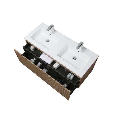 Dulap de Baie Wellis Varna 120 Bamboo 119.2x47.4x45 cm