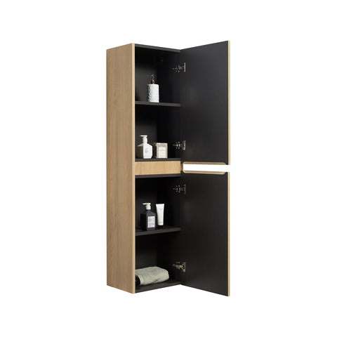 Dulap inalt Wellis Varna Bamboo 40 × 30 × 150 cm