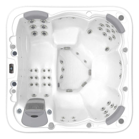 Minipiscina Jacuzzi Wellis Lugano Life Deluxe Ice White 6 locuri + Acoperis termic CADOU!