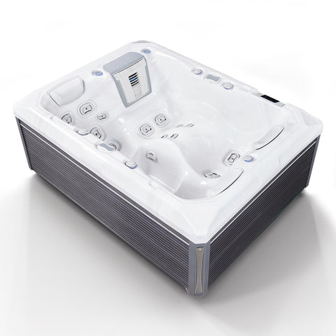 Minipiscina Jacuzzi Wellis Teide PeakLife Deluxe Sterling Silver 3 locuri + Acoperis termic CADOU!
