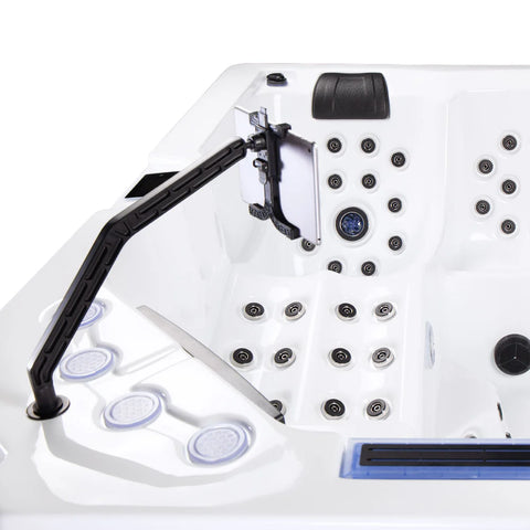 Minipiscina Jacuzzi Wellis Avatar Cinema WibeSpa Ice White 6 locuri + Acoperis termic CADOU!