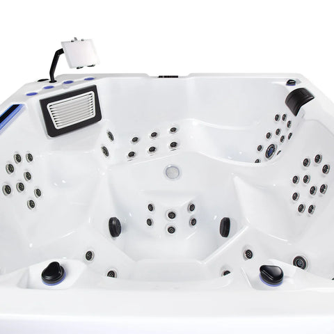 Minipiscina Jacuzzi Wellis Avatar Cinema WibeSpa Ice White 6 locuri + Acoperis termic CADOU!
