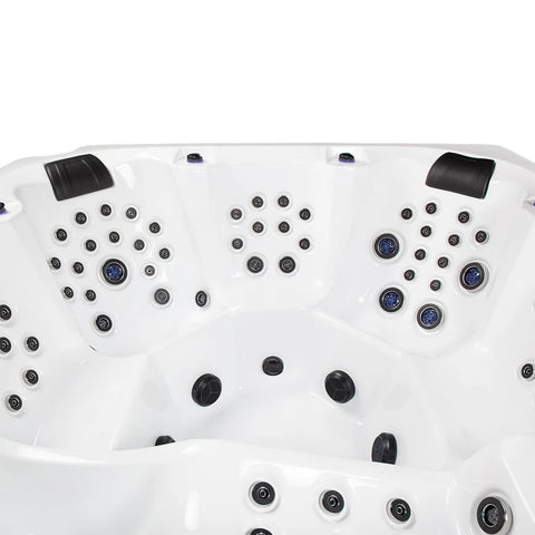 Minipiscina Jacuzzi Wellis Avatar Deluxe WibeSpa Ice White 6 locuri + Acoperis termic CADOU!