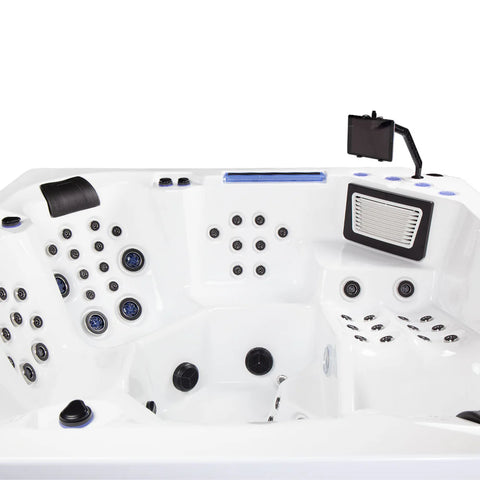 Minipiscina Jacuzzi Wellis Avatar Cinema WibeSpa Ice White 6 locuri + Acoperis termic CADOU!