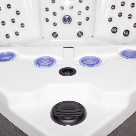 Minipiscina Jacuzzi Wellis Avatar Cinema WibeSpa Ice White 6 locuri + Acoperis termic CADOU!