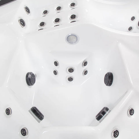 Minipiscina Jacuzzi Wellis Avatar Cinema WibeSpa Ice White 6 locuri + Acoperis termic CADOU!