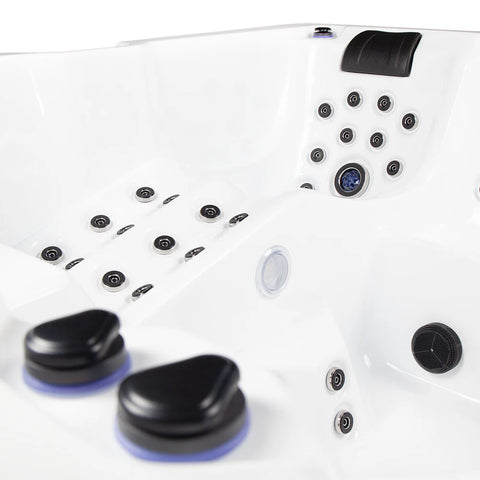 Minipiscina Jacuzzi Wellis Avatar Cinema WibeSpa Ice White 6 locuri + Acoperis termic CADOU!