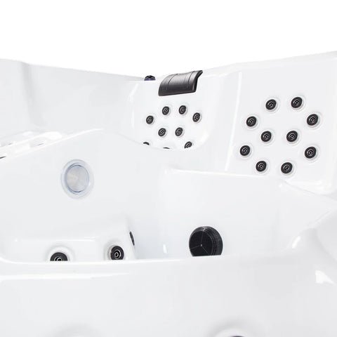 Minipiscina Jacuzzi Wellis Avatar Cinema WibeSpa Ice White 6 locuri + Acoperis termic CADOU!