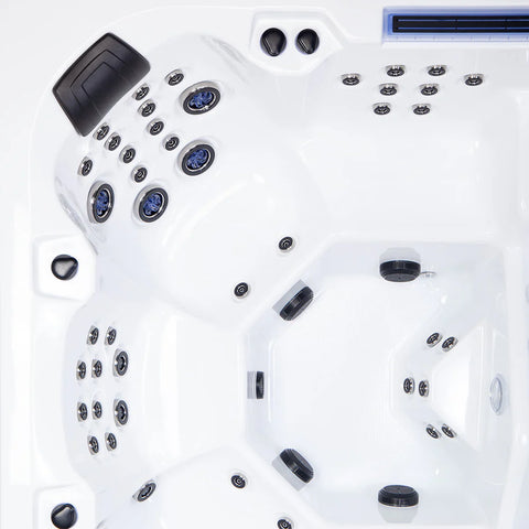 Minipiscina Jacuzzi Wellis Avatar Cinema WibeSpa Ice White 6 locuri + Acoperis termic CADOU!