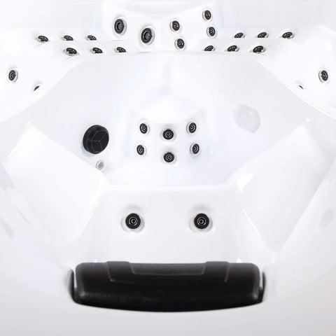 Minipiscina Jacuzzi Wellis Matrix Cinema WibeSpa Ice White 5 locuri + Acoperis termic CADOU!