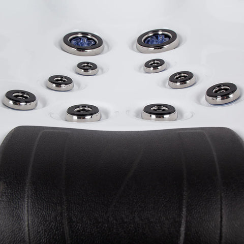 Minipiscina Jacuzzi Wellis Waterworld Deluxe WibeSpa Ice White 6 locuri + Acoperis termic CADOU!