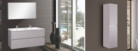 Lavoar Wellis Elois 120 din marmura artificiala 120x46x1.5/17.3 cm