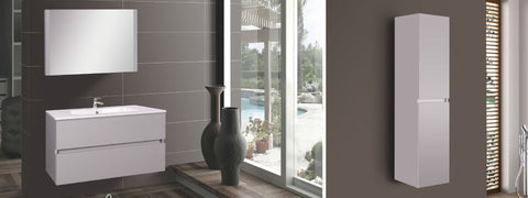 Oglindă de baie Wellis Elois Grey MDF+Sticla 80×55×1,8 cm
