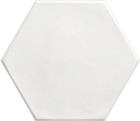 Gresie Ribesalbes Geometry Hexagon White Matt 15x17.3