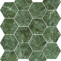 Gresie Ribesalbes Marmi Hexagon Verde 15x17