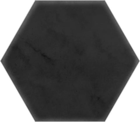 Gresie Ribesalbes Scandinavian Hexagon Black 15x17.3