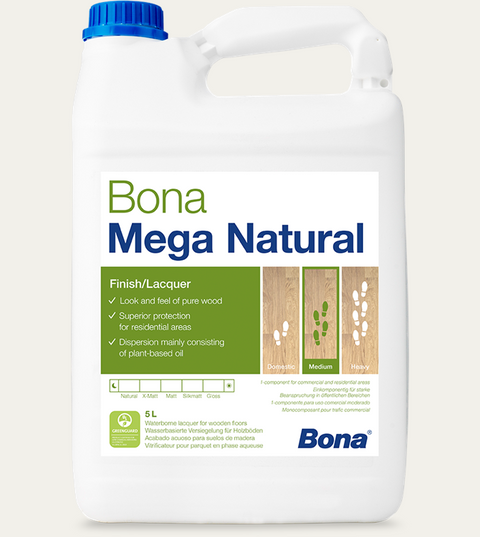 Lac pentru parchet Bona Mega Natural Lucios 5L