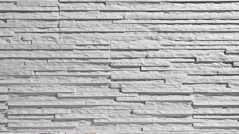 Piatra decorativa fatada / soclu din beton Stegu Palermo White / Graphite 55x14.2x1.0/2.6 cm