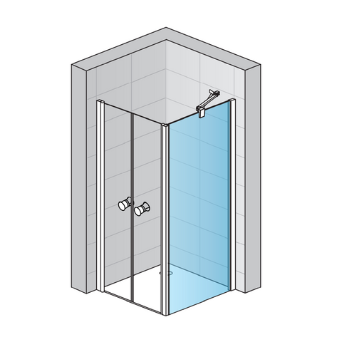 Perete lateral fix Sanswiss SOLINO SOLT2 90x200x0.6 cm