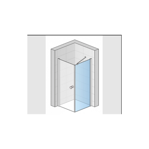 Perete lateral fix Sanswiss SOLINO SOLT1  100x200x0.6 cm