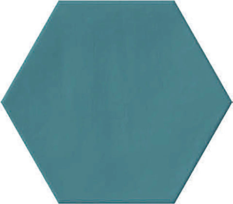 Gresie faianta Ribesalbes Plain Hex Blue Matt 23x27 cm